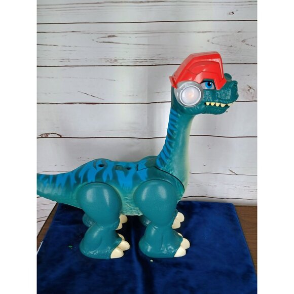PLAYSKOOL Hero Chomp‎ Squad Blue Green With Helmet BLAZEASAURUS. - Picture 4 of 7